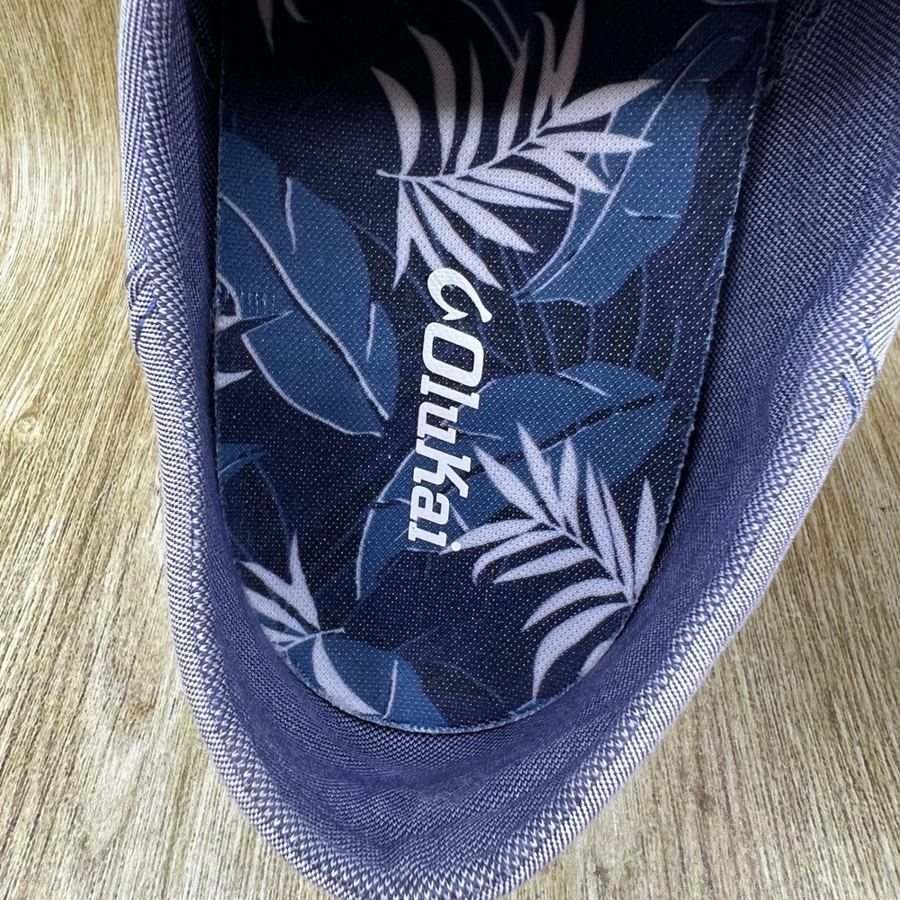 OluKai Tradewind Men's Size 8 Blue Canvas Casual Lace Up Sneakers Shoes NEW - Picture 5 of 10